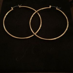 EUC J Crew Gold Hoops